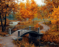 Без бренда «Осенний парк с мостом» в Челябинске