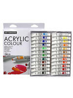 Без бренда «Коробка 24 шт.: Акриловые краски «Две картинки» 24 шт. по 12 мл, проф. пигмент» в Челябинске