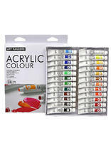 Без бренда «Коробка 24 шт.: Акриловые краски «Две картинки» 24 шт. по 12 мл, проф. пигмент» в Челябинске