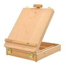 Без бренда «Коробка 6 шт.: Мольберт Две картинки этюдный ящик, настольный, хлопушка 55 см» в Челябинске