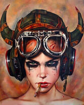 Без бренда «Девушка в шлеме с сигаретой» в Челябинске