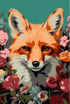 Лисичка в цветах