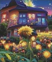 Без бренда «Сказочный домик и поле подсолнухов» в Челябинске в интернет-магазине  Без бренда «Сказочный домик и поле подсолнухов» в Челябинске