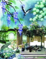 Без бренда «Сад с беседкой, цветами и птицей» в Челябинске в интернет-магазине  Без бренда «Сад с беседкой, цветами и птицей» в Челябинске