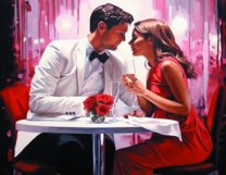 Без бренда «Пара на свидании в ресторане» в Челябинске в интернет-магазине  Без бренда «Пара на свидании в ресторане» в Челябинске