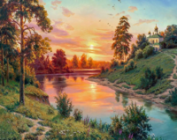 Без бренда «Вид на реку на закате» в Челябинске в интернет-магазине  Без бренда «Вид на реку на закате» в Челябинске