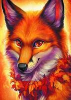 Без бренда «Хитрая лиса с осенним венком» в Челябинске в интернет-магазине  Без бренда «Хитрая лиса с осенним венком» в Челябинске