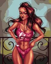 Без бренда «Девушка в нижнем белье с бокалом вина» в Челябинске